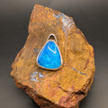 White Cliffs opal doublet pendant in sterling silver