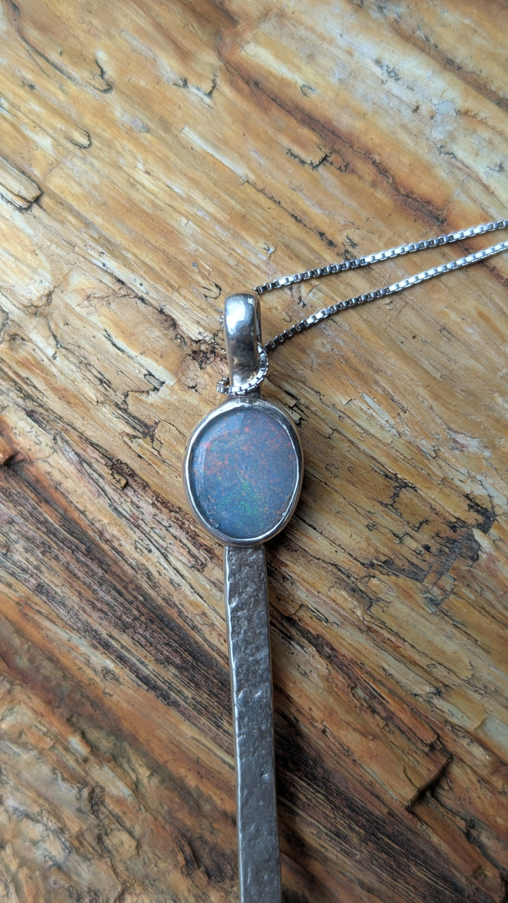 Lightning Ridge opal doublet mini spoon