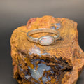 Coober Pedy opal ring in sterling silver